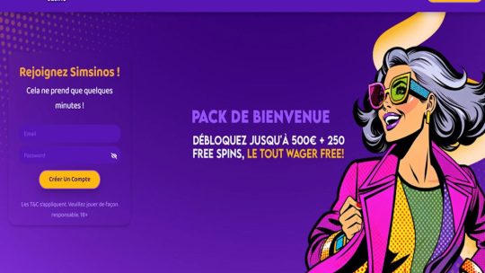 Simsino Casino (Avis) : le bon plan des geeks ou un site de plus ?