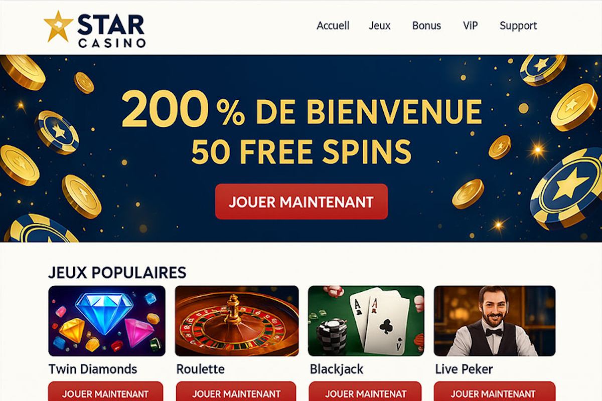 Star Casino : ce nouveau site est-t-il vraiment à la hauteur de sa réputation ? Notre avis