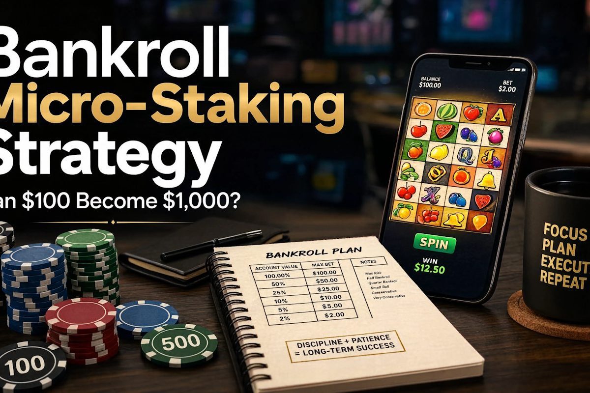 How to Turn $100 into $1,000 in 60 Days Gambling with Bankroll Micro-Staking on Slot Games
