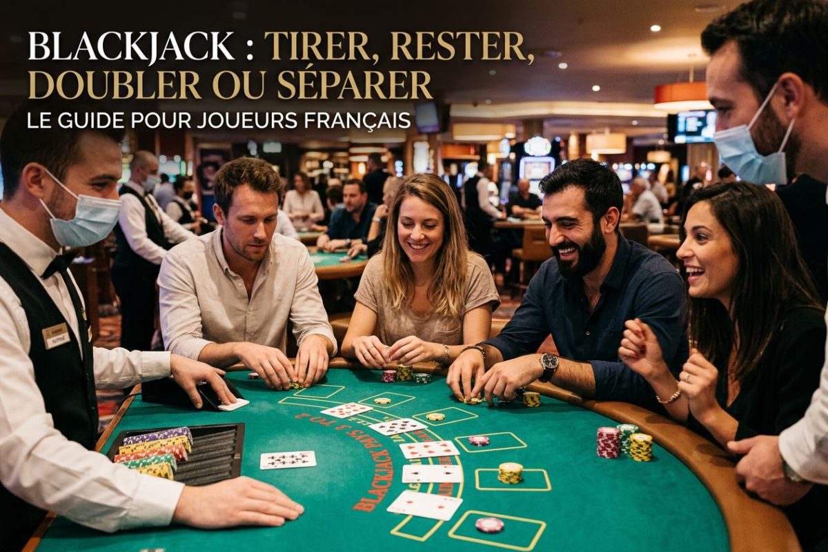 Blackjack : tirer, rester, doubler ou séparer, le guide pour joueurs français 2026