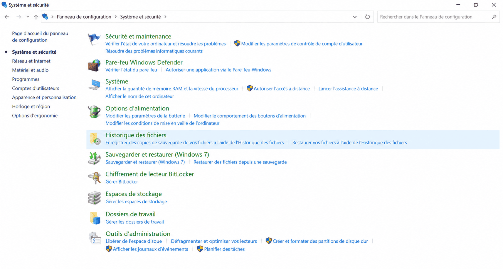 Restaurer des fichiers personnels
