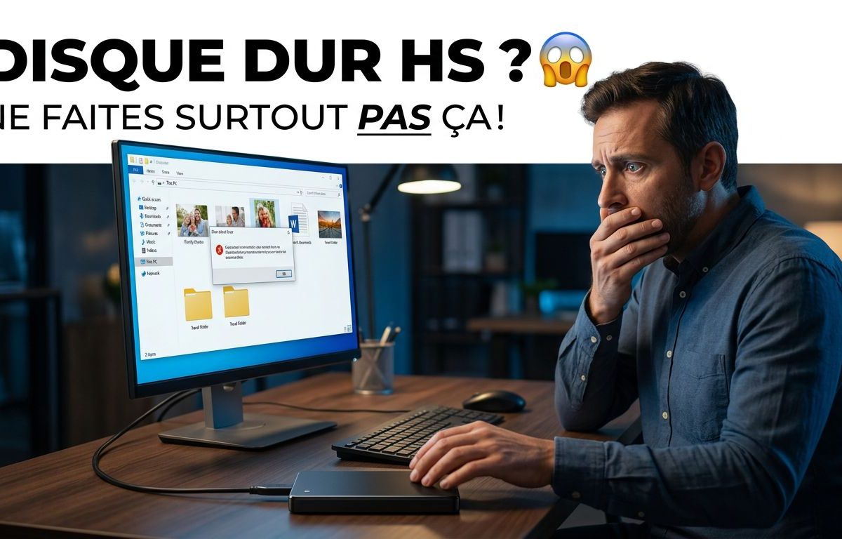 Comment récupérer des fichiers sur un disque dur endommagé?