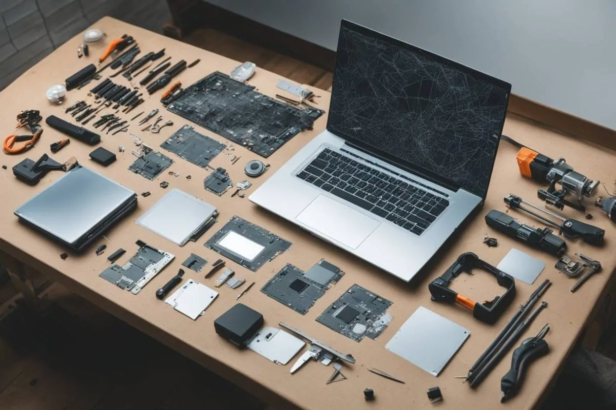 Écran de PC portable cassé : diagnostic, réparation et prix